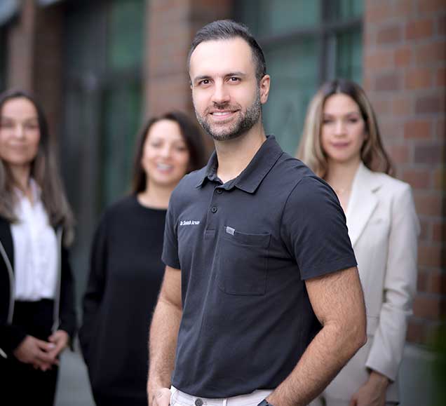 Dr. Siavash Arvan Outside Dawson Dental Centre